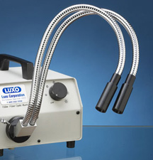 Fiber optic light guides, Dual Gooseneck, Luxo Corporation